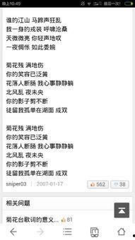 菊花台搞笑歌词,笑翻全场，歌词中的欢乐盛宴